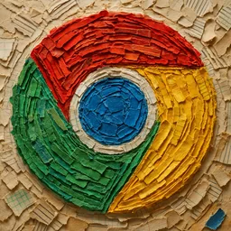 Google Chrome icon in the Paper style