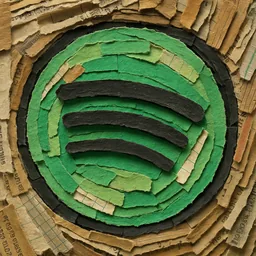 Spotify icon in the Paper style