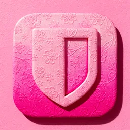 Bitwarden icon in the Pink style for macOS