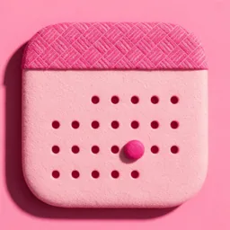 Calendar icon in the Pink style for macOS