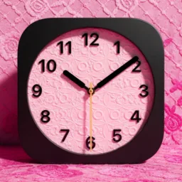 Clock icon in the Pink style for macOS