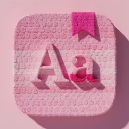 Dictionary icon in the Pink style for macOS