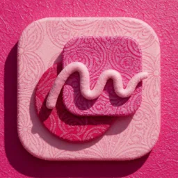 Freeform icon in the Pink style for macOS