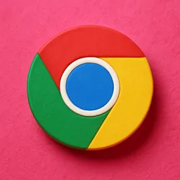Google Chrome icon in the Pink style