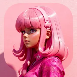 Hermes icon in the Pink style for macOS