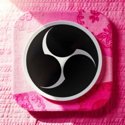 OBS icon in the Pink style for macOS