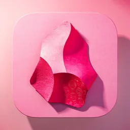 Obsidian icon in the Pink style