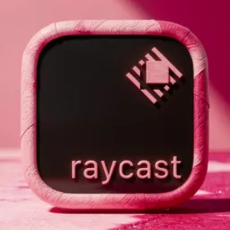 Raycast icon in the Pink style for macOS