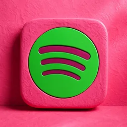 Spotify icon in the Pink style