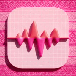 Stats icon in the Pink style for macOS