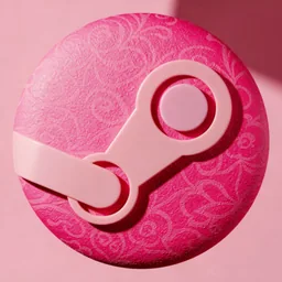 Steam icon in the Pink style for macOS