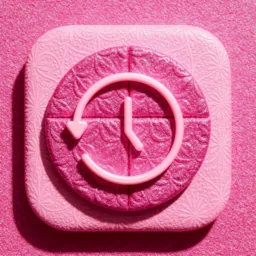 Time Machine icon in the Pink style for macOS