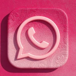 WhatsApp icon in the Pink style