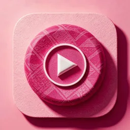 YouTube Music icon in the Pink style for macOS
