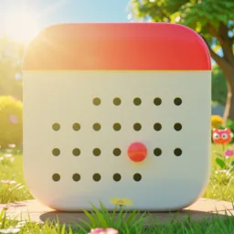 Calendar icon in the Sunlight style for macOS