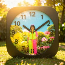 Clock icon in the Sunlight style for macOS