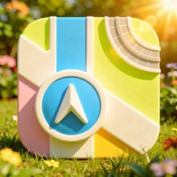 Maps icon in the Sunlight style
