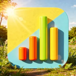 Numbers icon in the Sunlight style for macOS