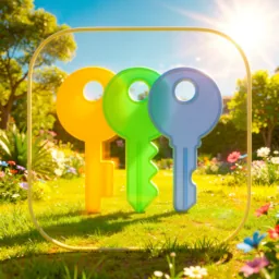 Passwords icon in the Sunlight style for macOS