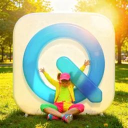 QuickTime Player icon in the Sunlight style for macOS