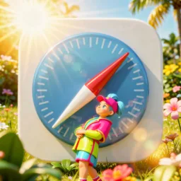 Safari icon in the Sunlight style for macOS