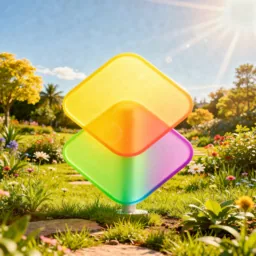 Shortcuts icon in the Sunlight style for macOS