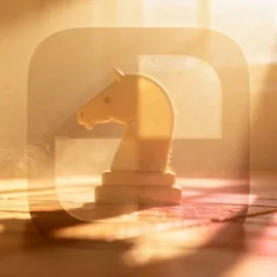 Chess icon in the Sunset style for macOS