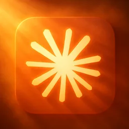 Claude icon in the Sunset style for macOS