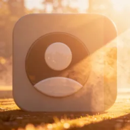 Contacts icon in the Sunset style for macOS