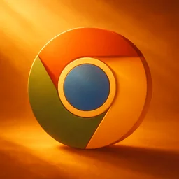 Google Chrome icon in the Sunset style