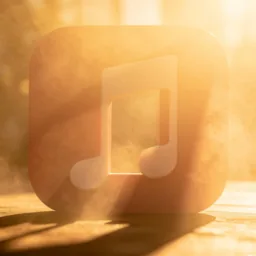 Music icon in the Sunset style