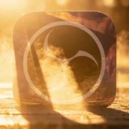 OBS icon in the Sunset style for macOS