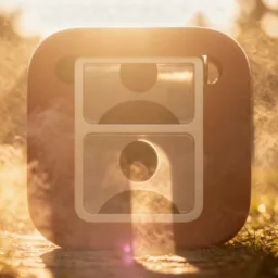 Photo Booth icon in the Sunset style for macOS