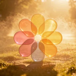 Photos icon in the Sunset style for macOS