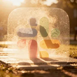 Slack icon in the Sunset style