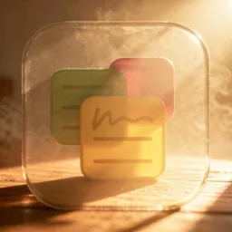 Stickies icon in the Sunset style