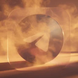 Telegram icon in the Sunset style