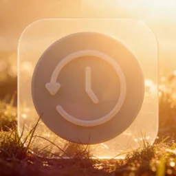 Time Machine icon in the Sunset style