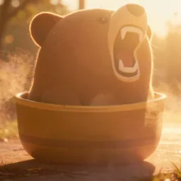 Tunnelbear icon in the Sunset style