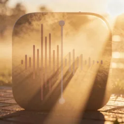 Voicememos icon in the Sunset style for macOS