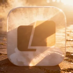 Warp icon in the Sunset style for macOS