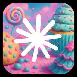 Claude icon in the Sweets style for macOS