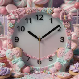 Clock icon in the Sweets style for macOS