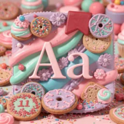 Dictionary icon in the Sweets style