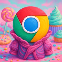 Google Chrome icon in the Sweets style