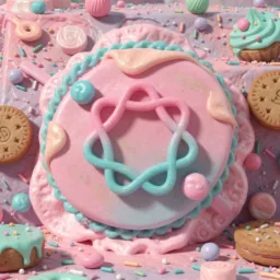 Image Playground icon in the Sweets style for macOS