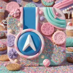 Maps icon in the Sweets style