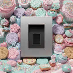 OpenCode icon in the Sweets style for macOS