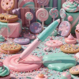 Pages icon in the Sweets style for macOS