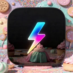 Supercharge icon in the Sweets style for macOS